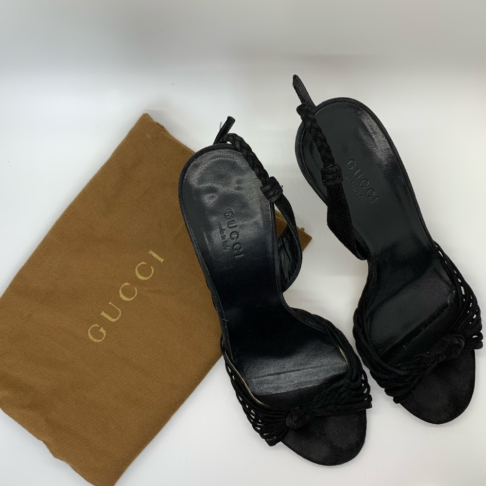 Gucci suede knot sandals - Picture 2 of 8